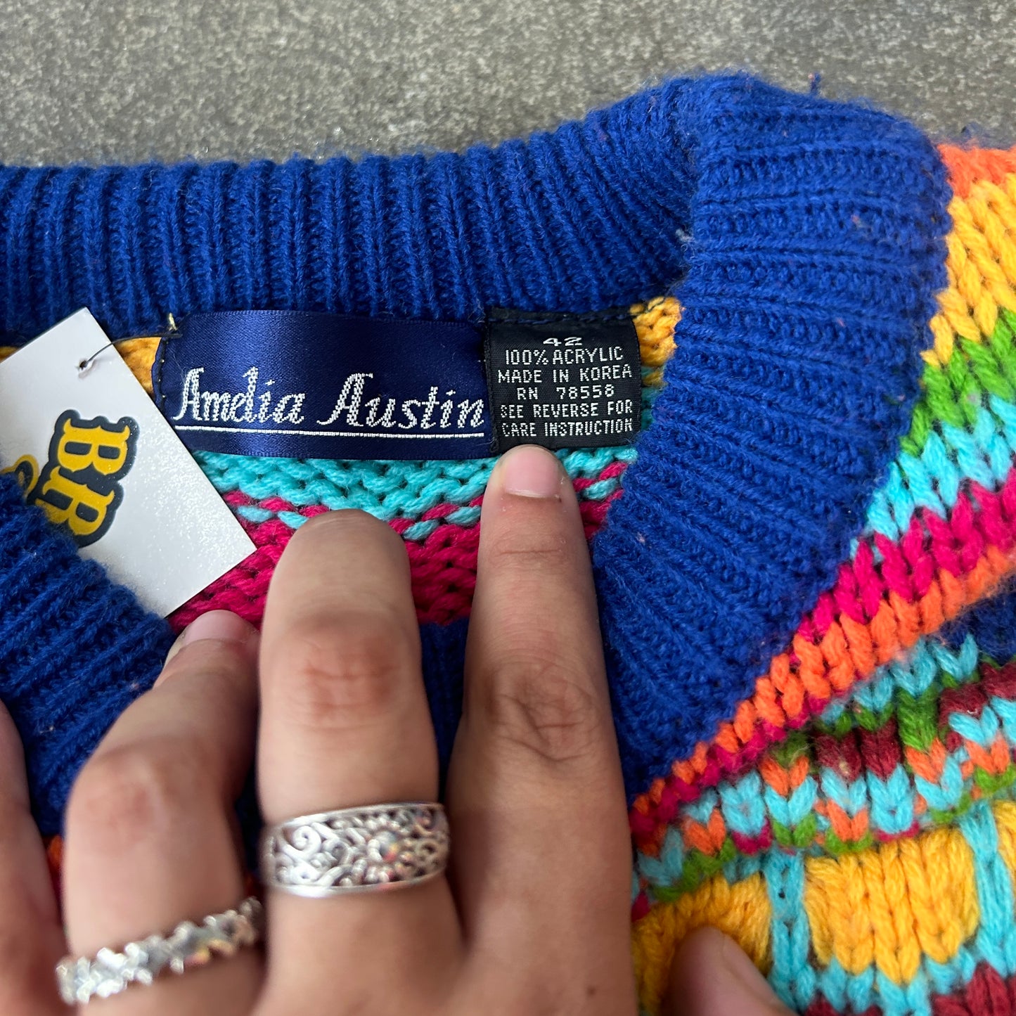 Vintage Amelia Austin Tassel Sweater