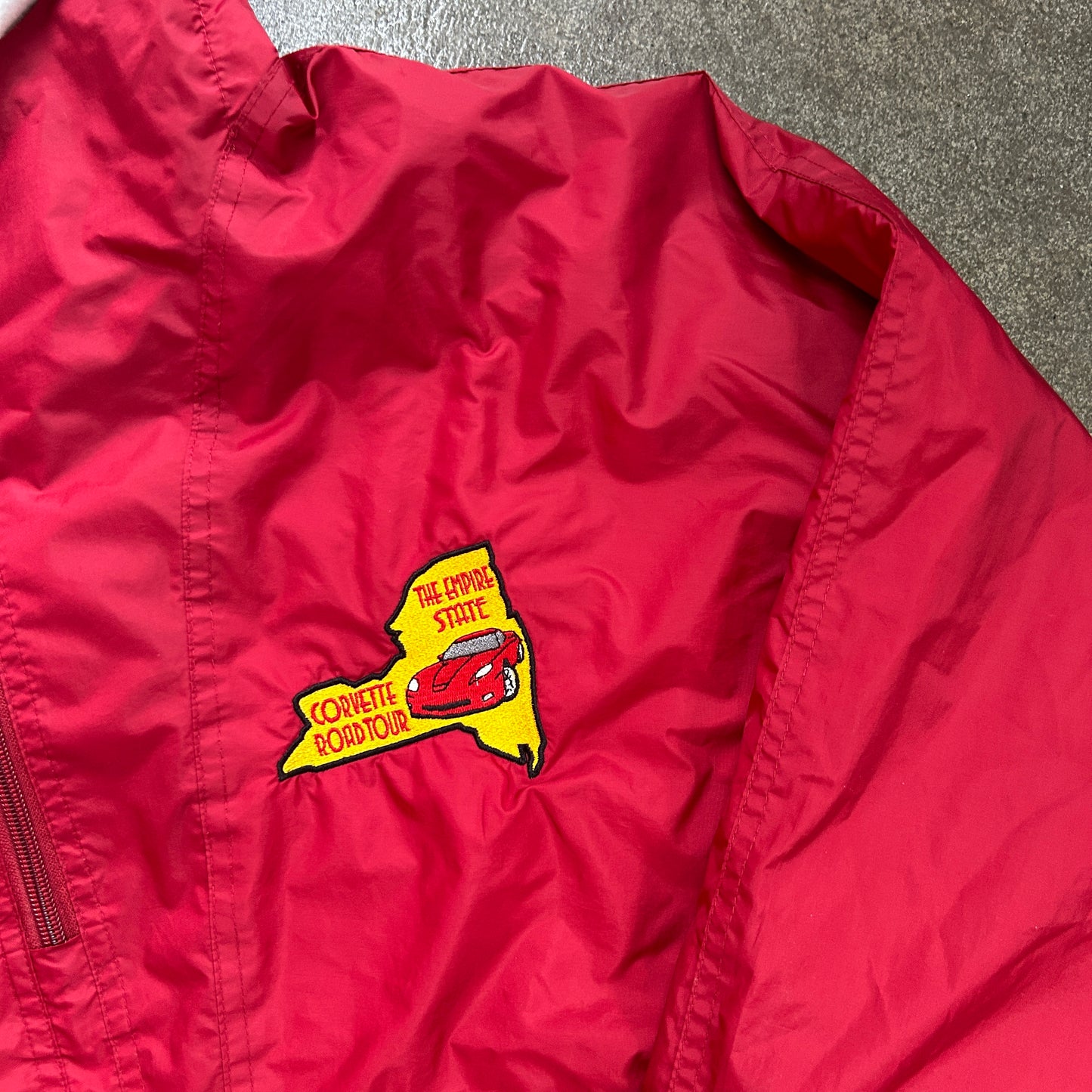 Vintage Empire State Corvette Road Tour Windbreaker
