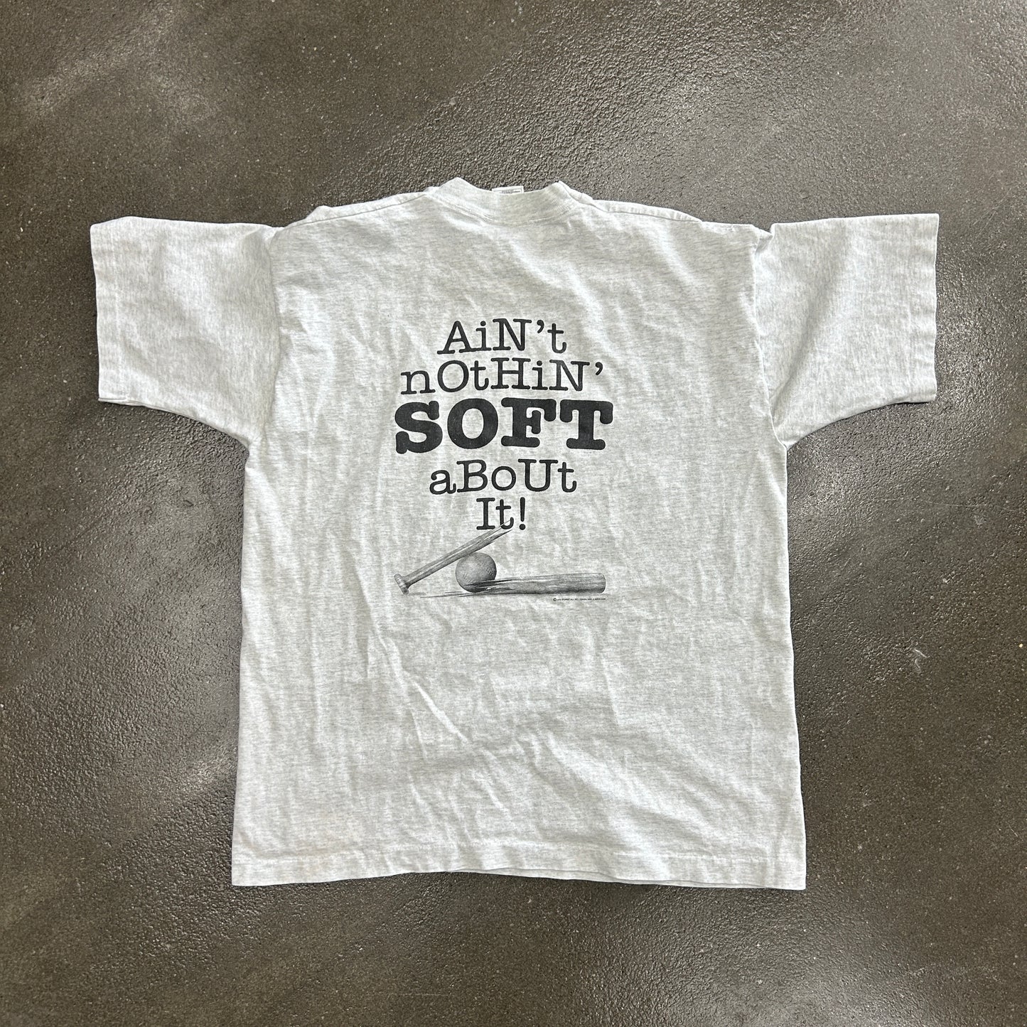 Vintage Softball Single Stitch Tee