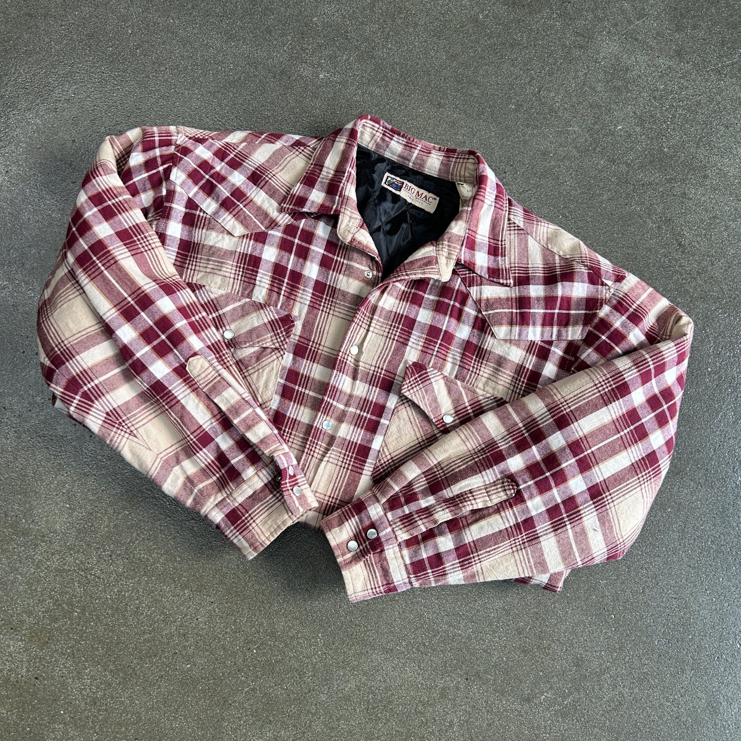 Vintage Big Mac Snap Front Flannel Jacket