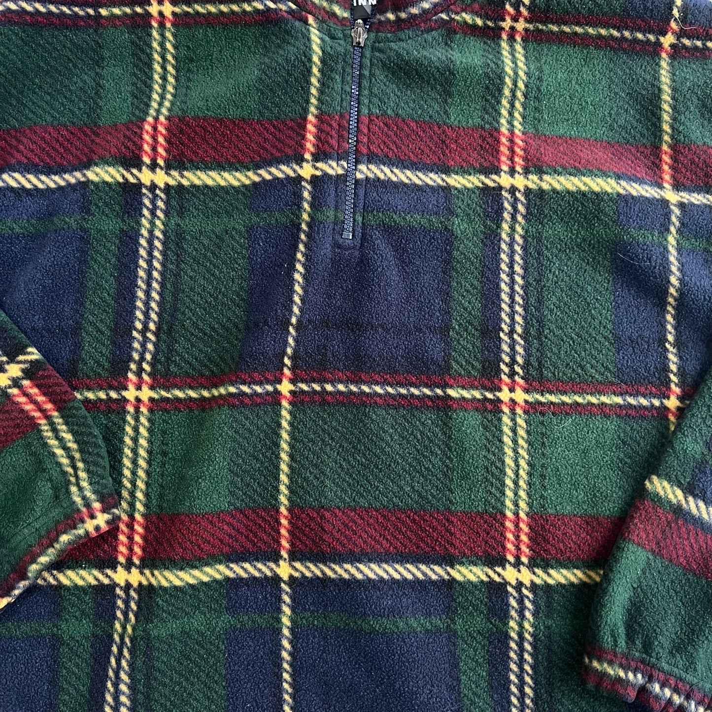 Vintage Winners Tech Plaid Fleece Quarter Zip