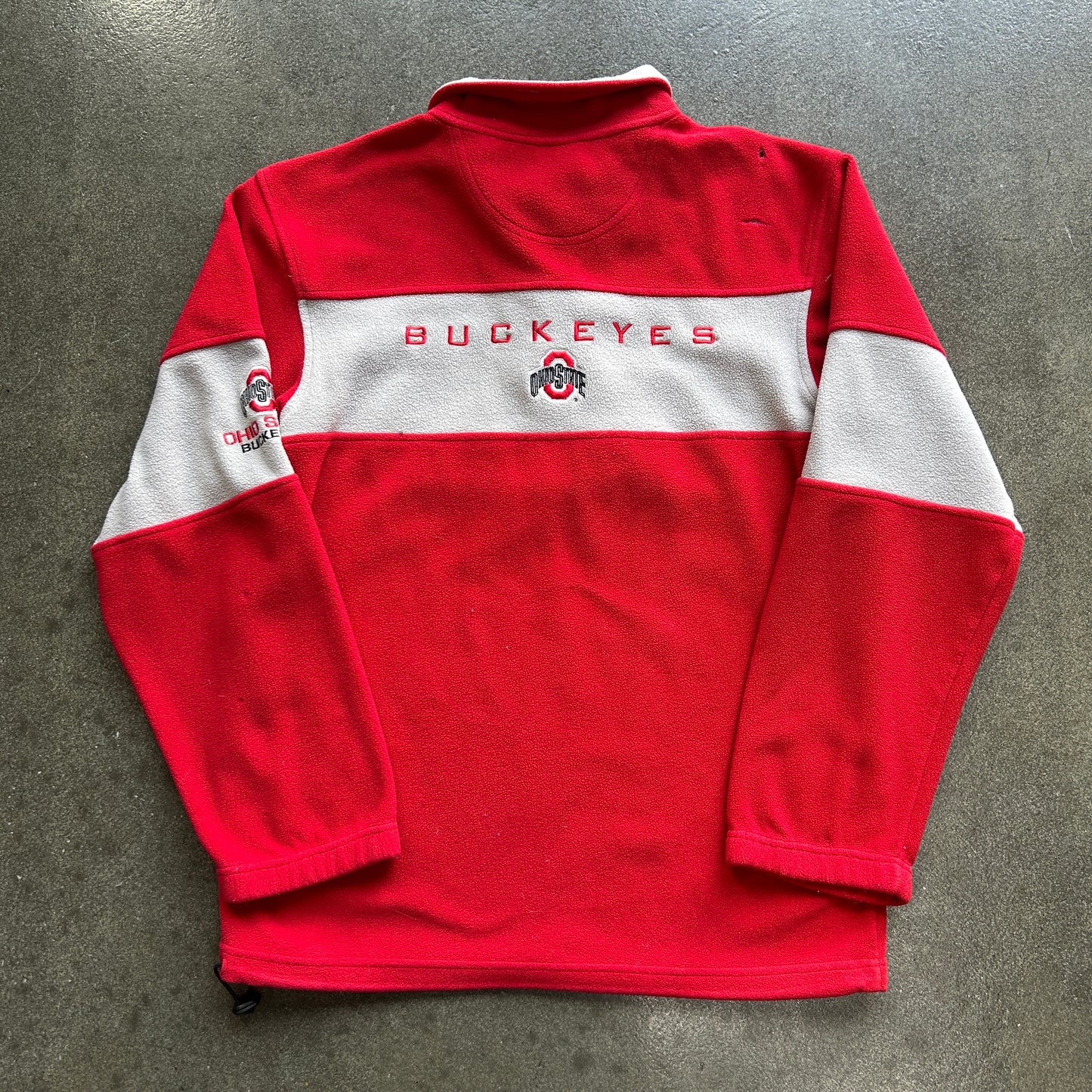 Ohio State Fleece Y2K Quarter Zip Crewneck