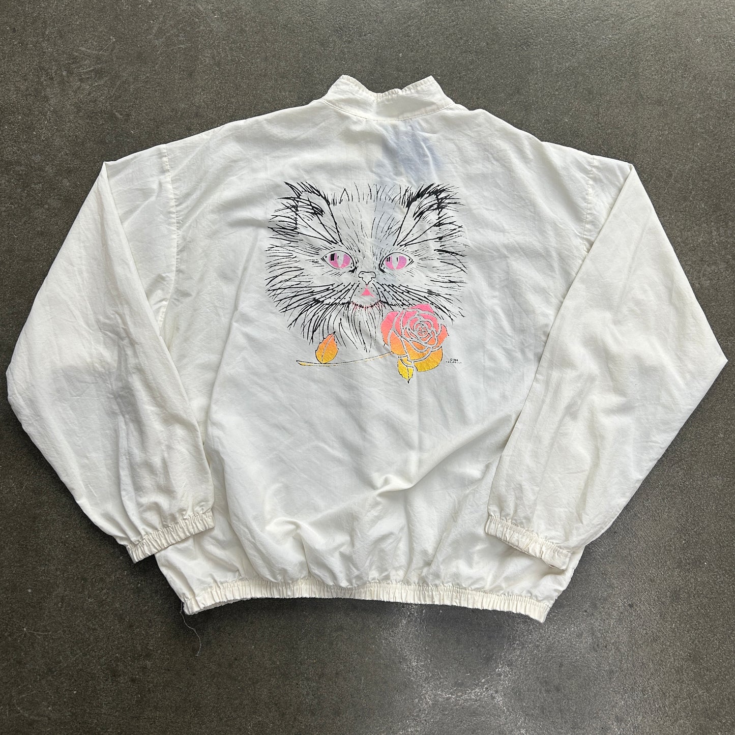 Vintage Surf Style Cat Graphic Crewneck