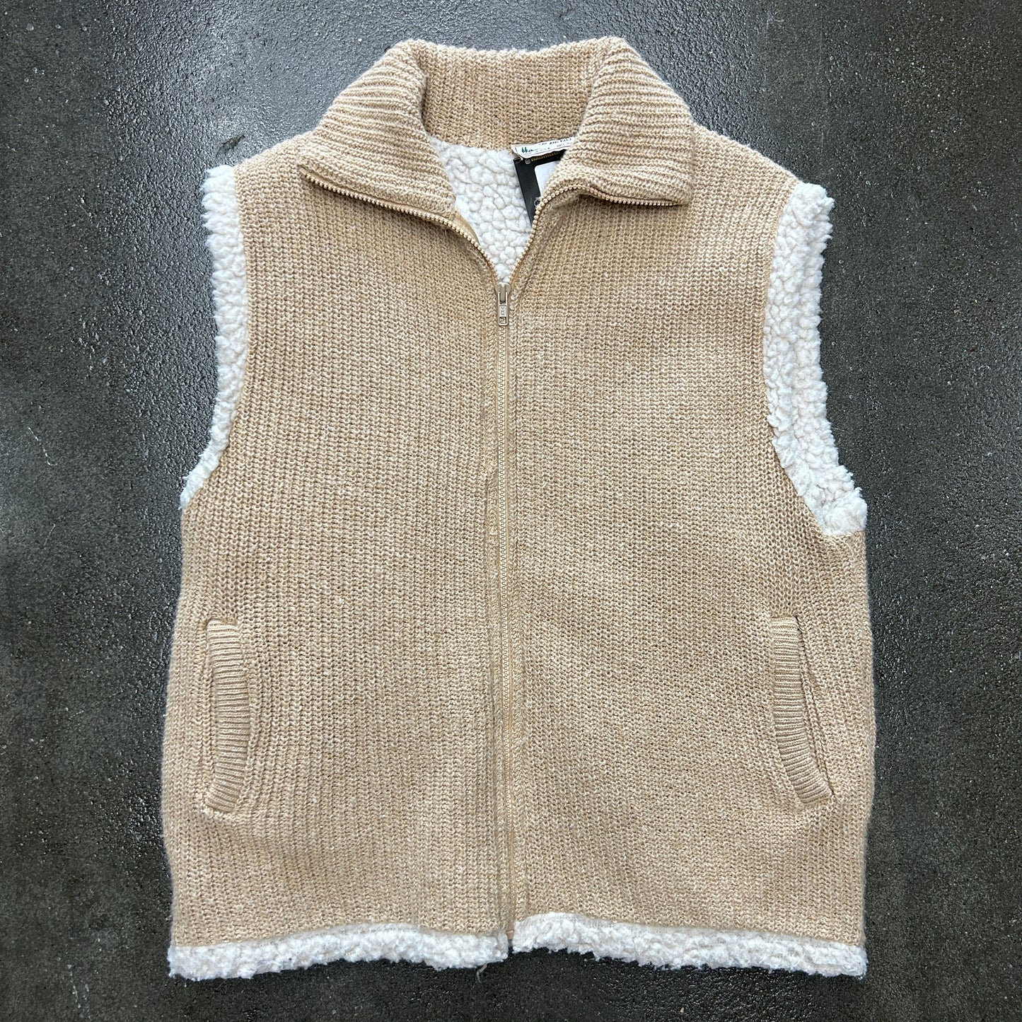 Vintage Cedar Bend Sherpa Lined Vest