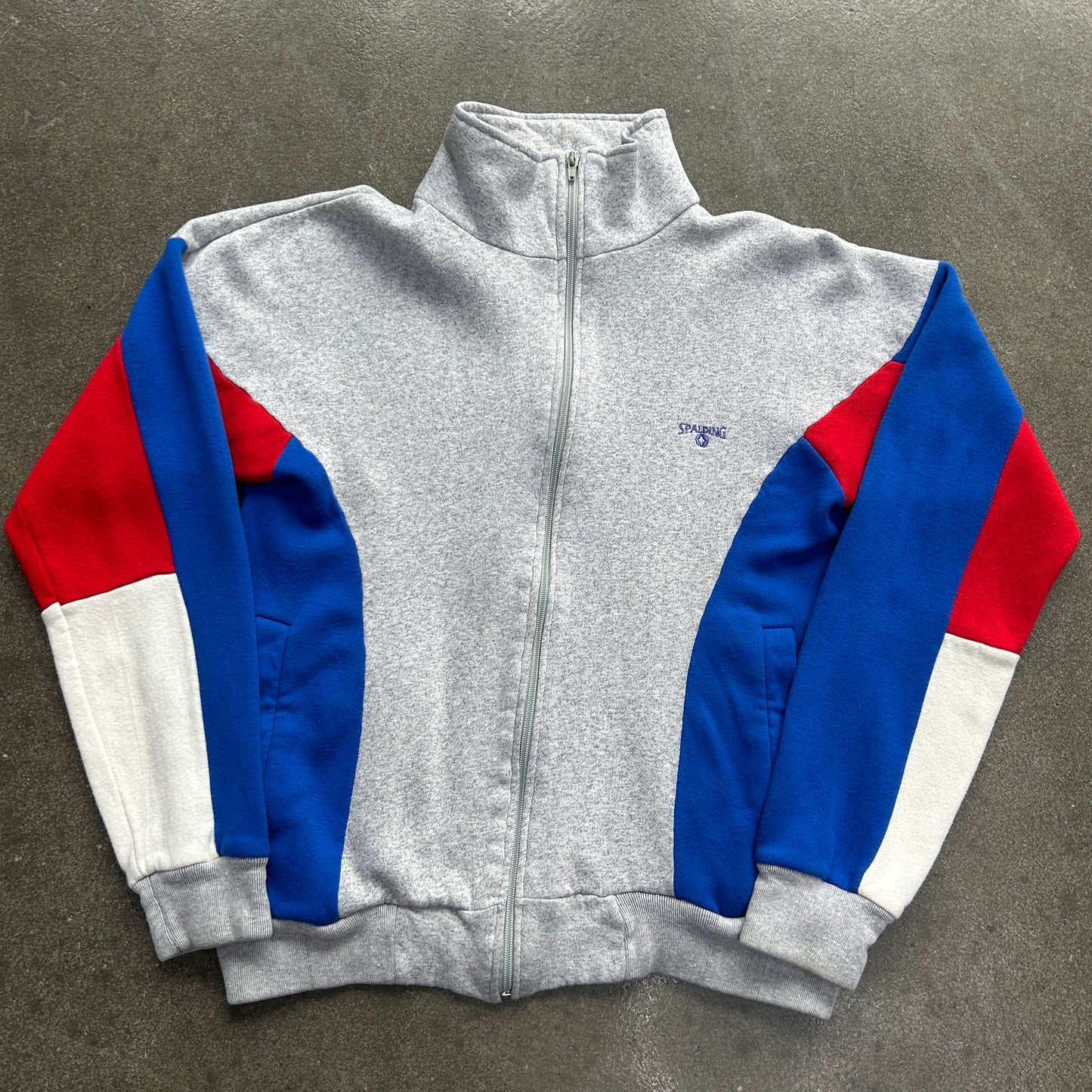 Vintage Spalding Multi Color Zip Up