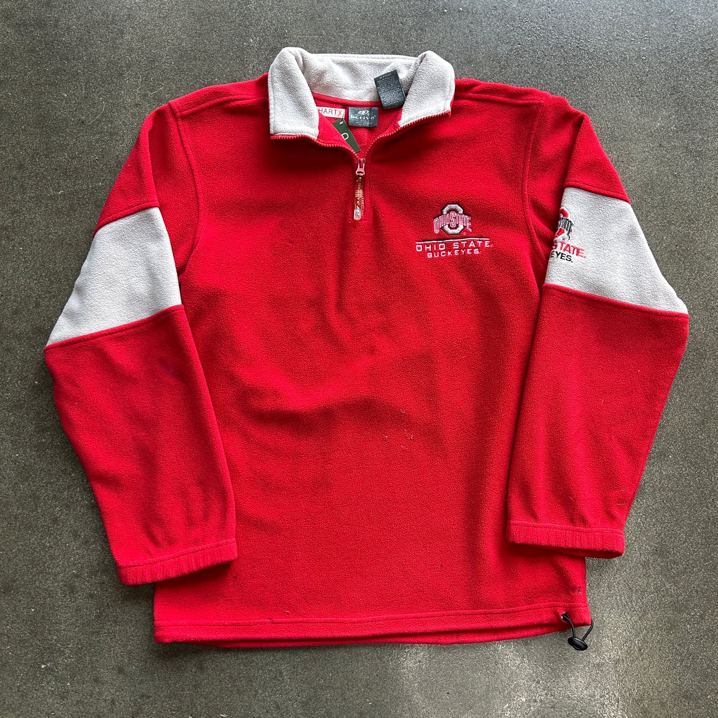 Ohio State Fleece Y2K Quarter Zip Crewneck
