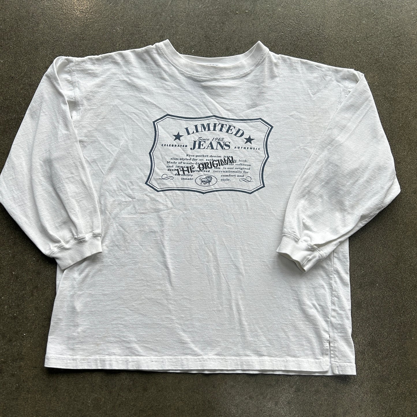 Vintage Limited Jeans Long Sleeve Tee