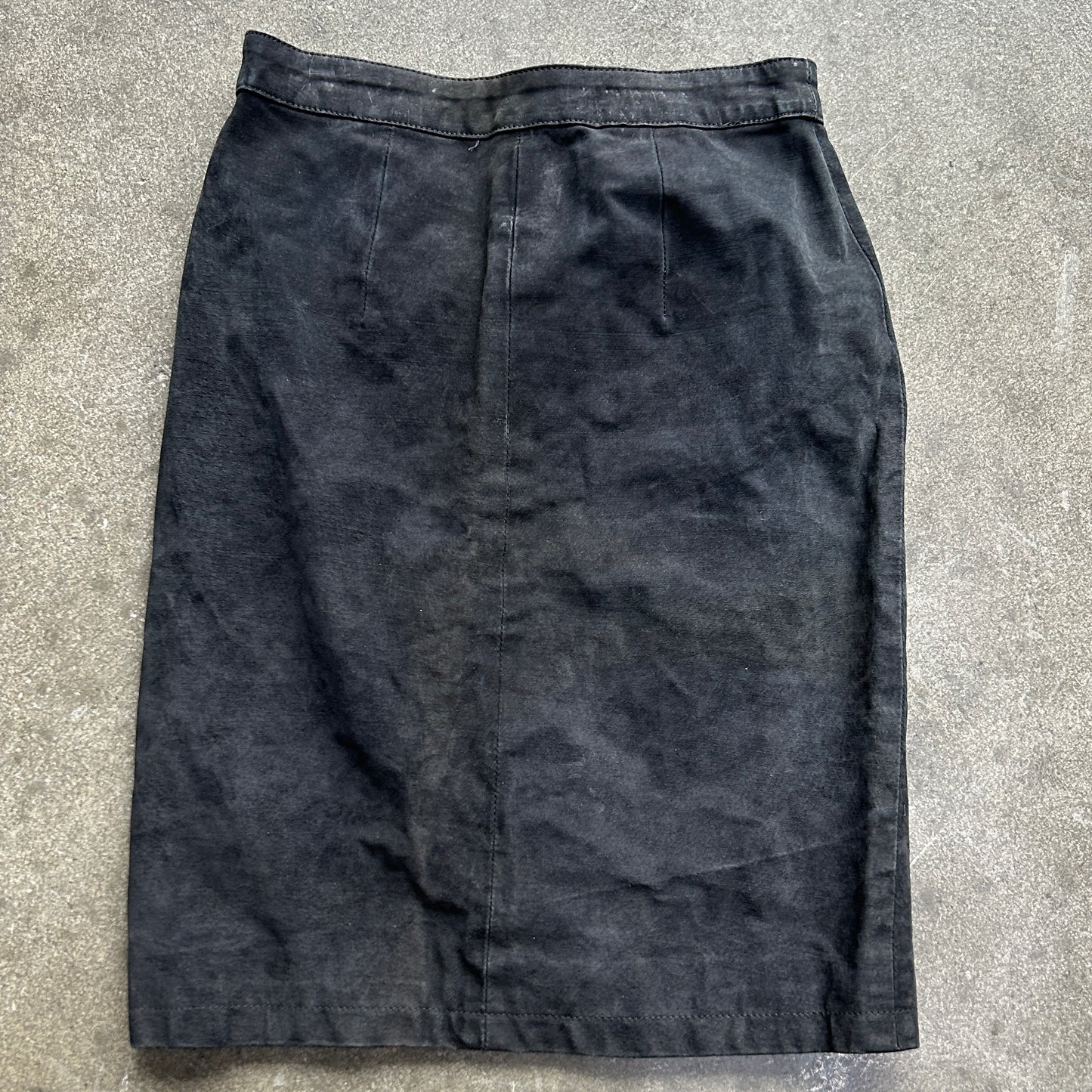 Vintage G III Suede Midi Skirt