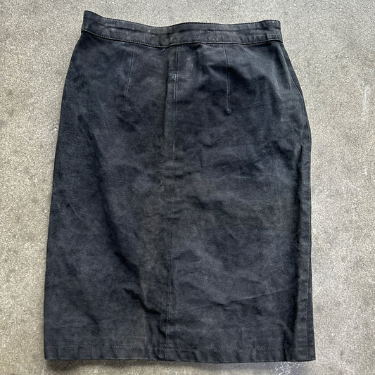 Vintage G III Suede Midi Skirt
