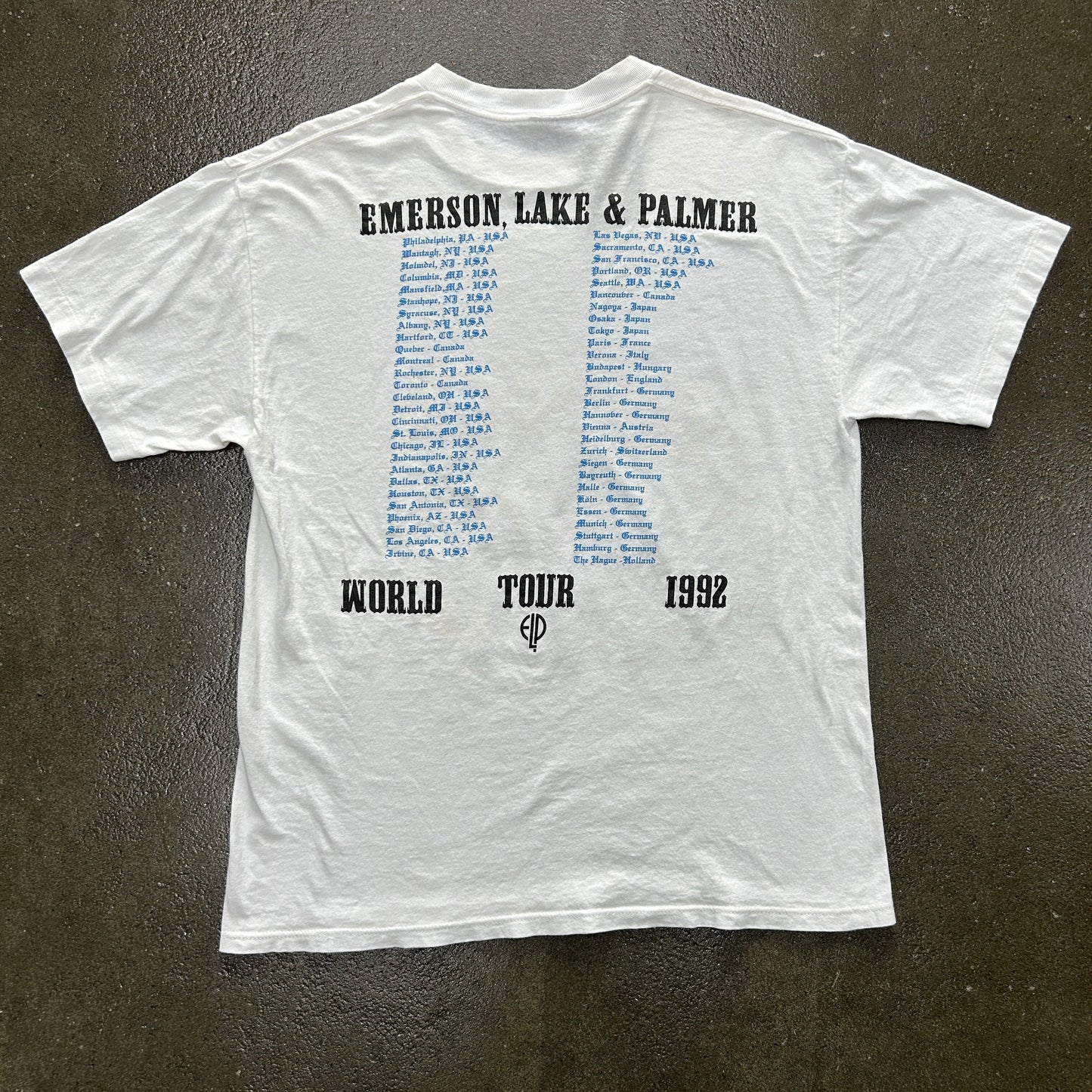 Vintage 1992 Emmerson Lake & Palmer Tee
