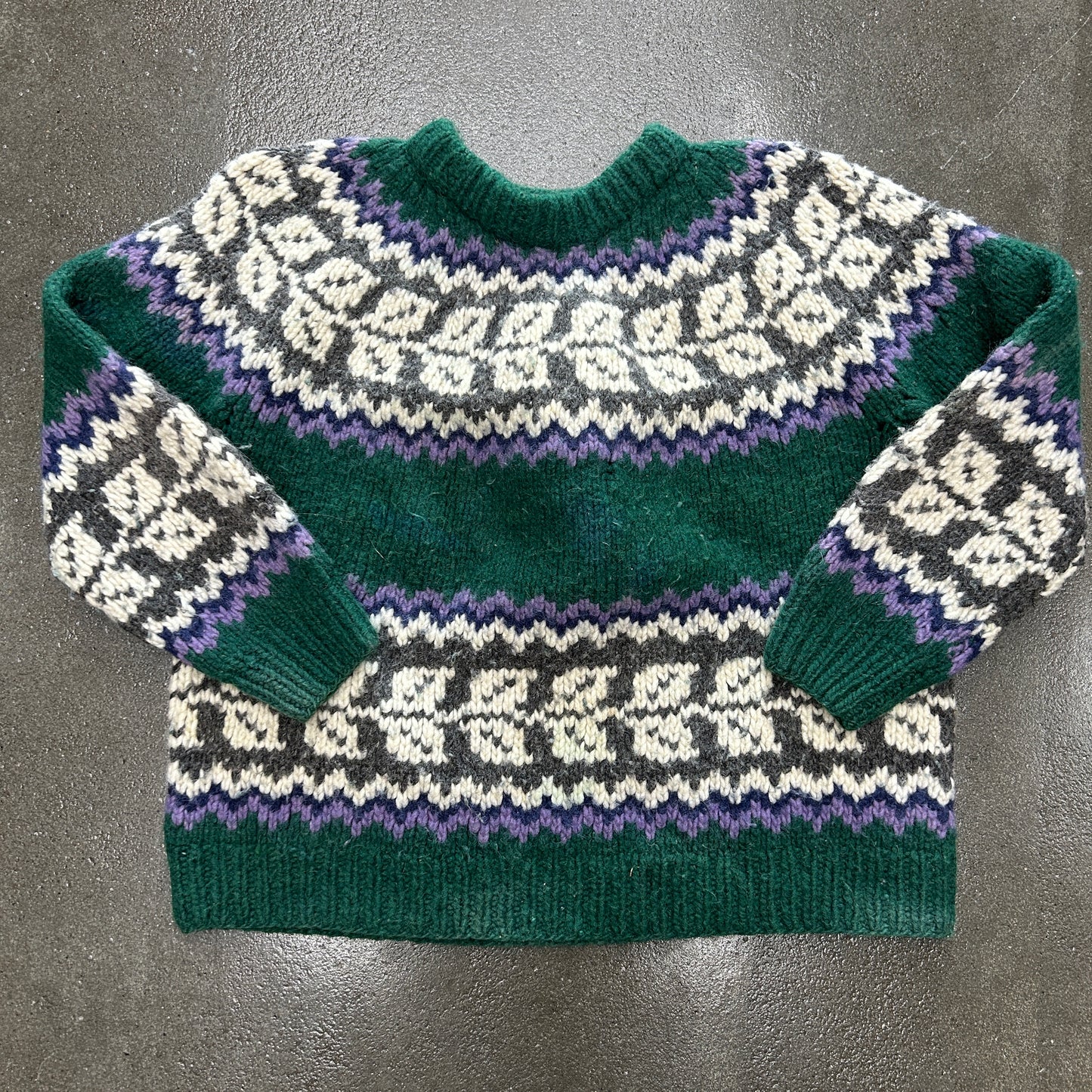 Vintage Hand Knit Wool Sweater