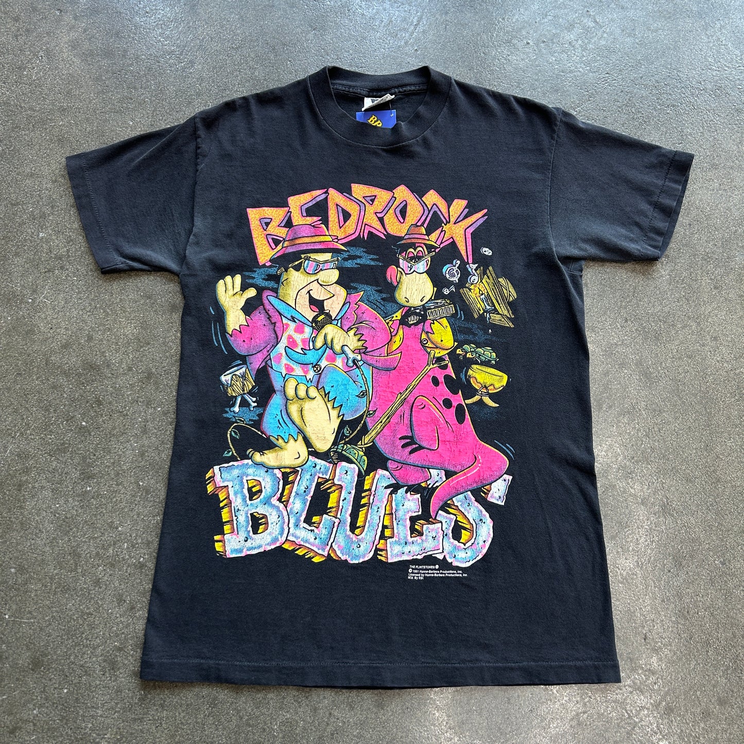 1991 Bedrock Blues Flinstones Tee