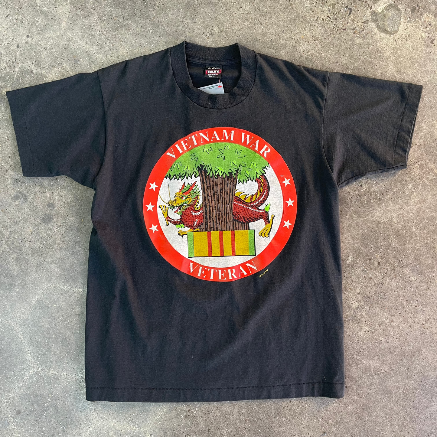 Vintage Vietnam War Veteran Dragon Tee