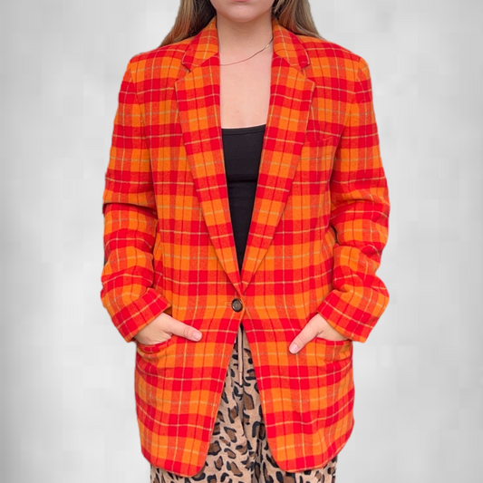 Vintage DKNY Plaid Blazer