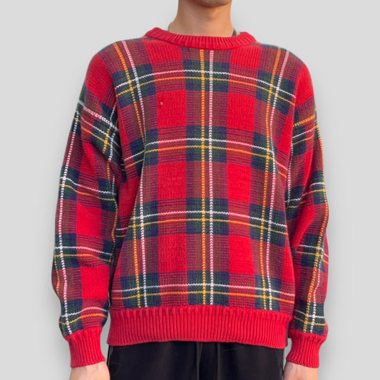 Vintage John Ashford Plaid Sweater