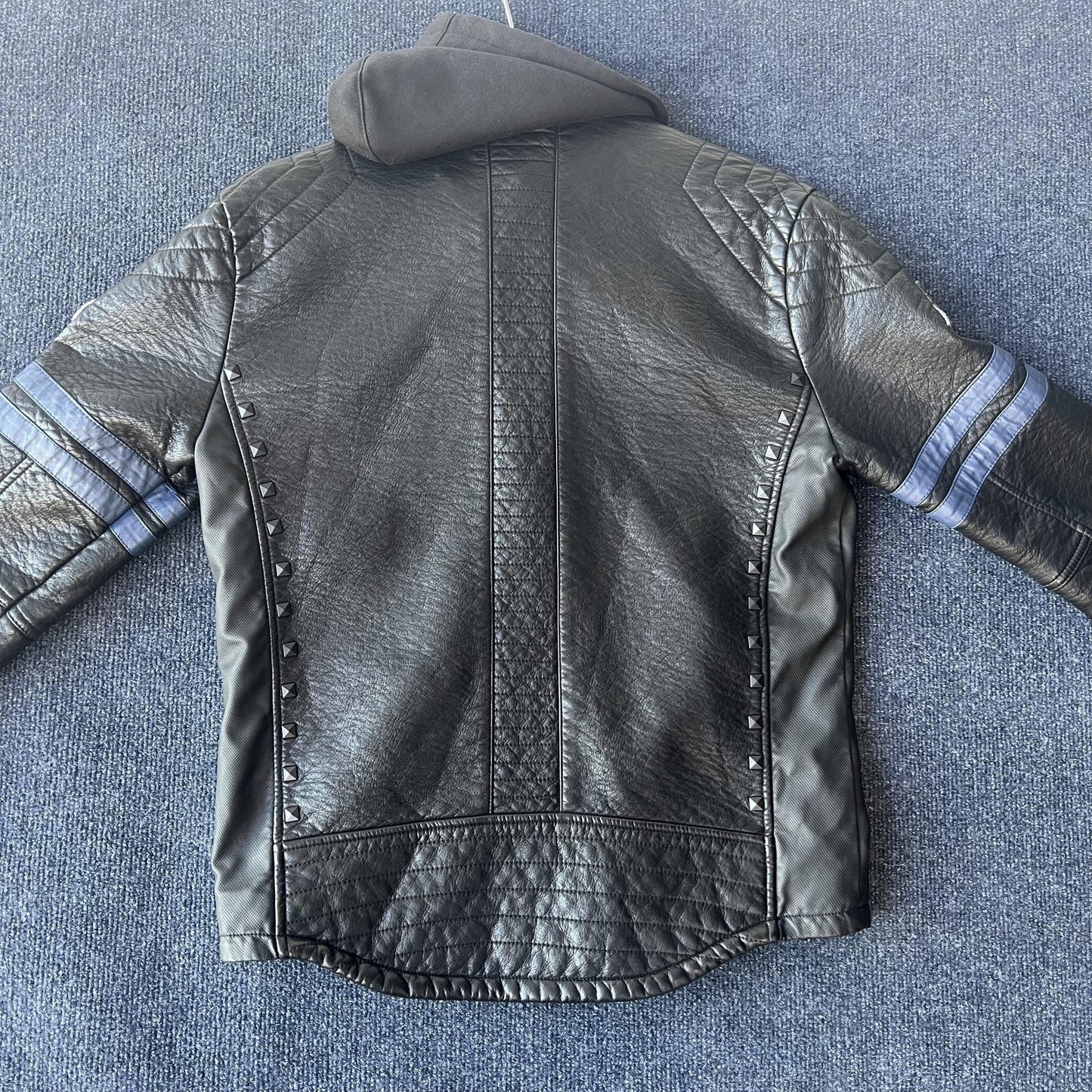 Y2K Affliction Moto Biker Faux Leather Jacket