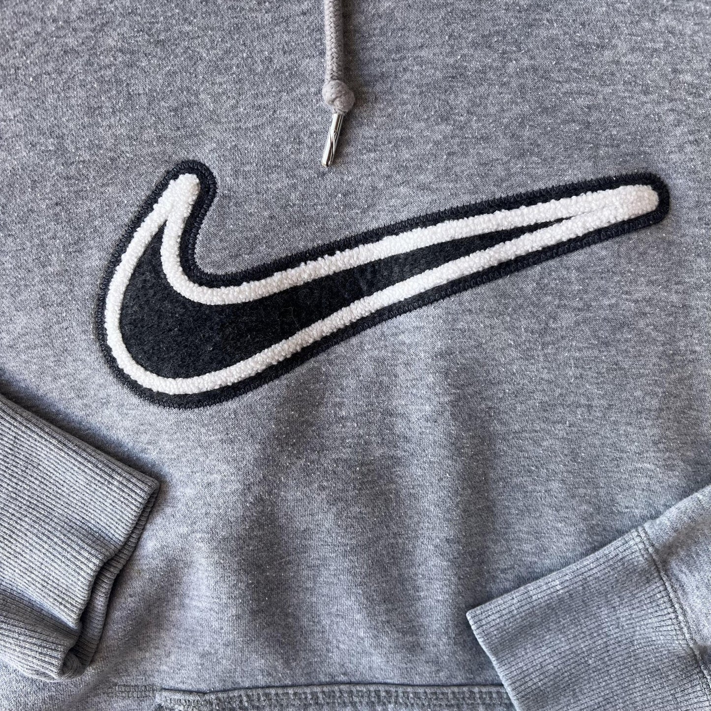 Vintage Y2K Nike Hoodie Swoosh Chenille Logo Sweatshirt