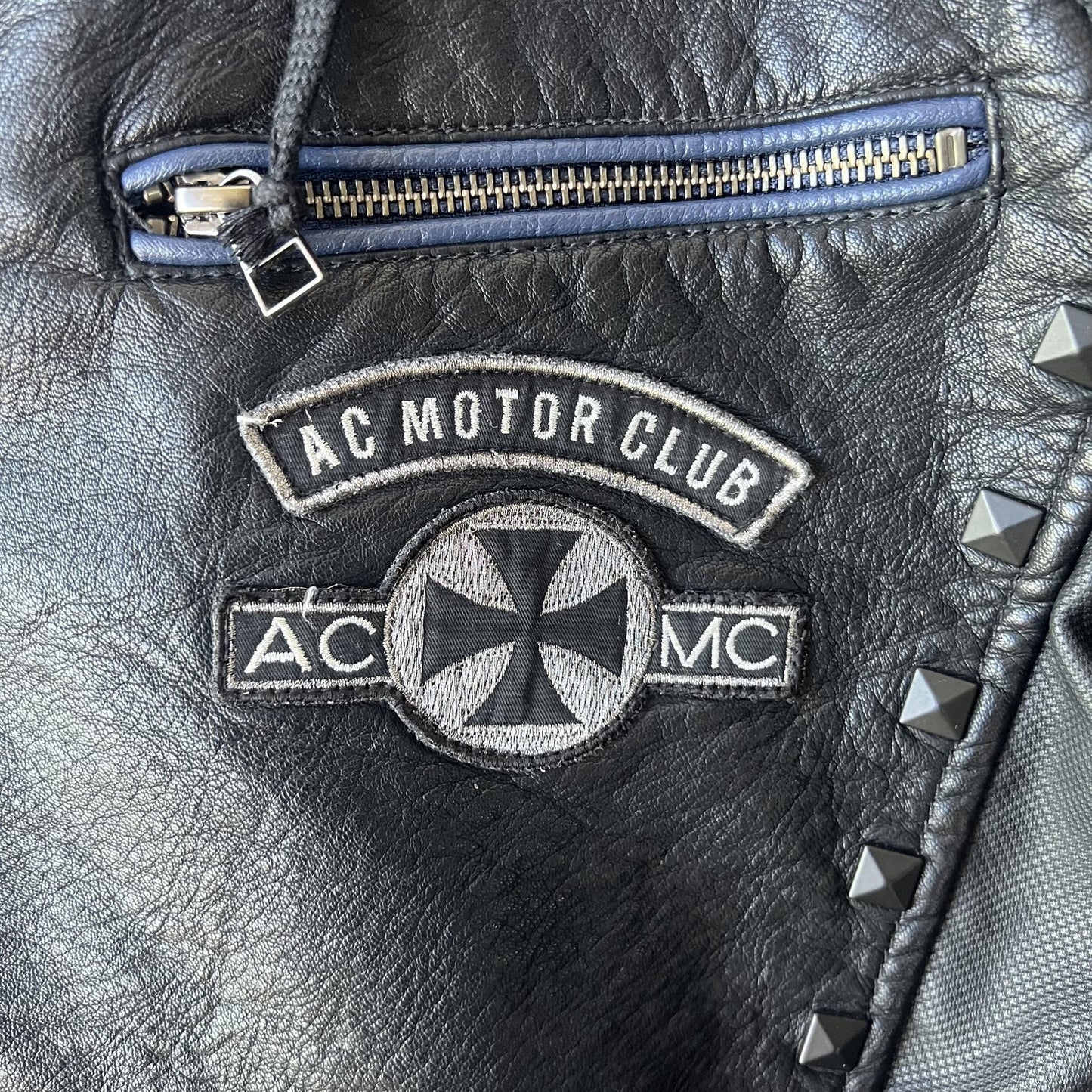 Y2K Affliction Moto Biker Faux Leather Jacket
