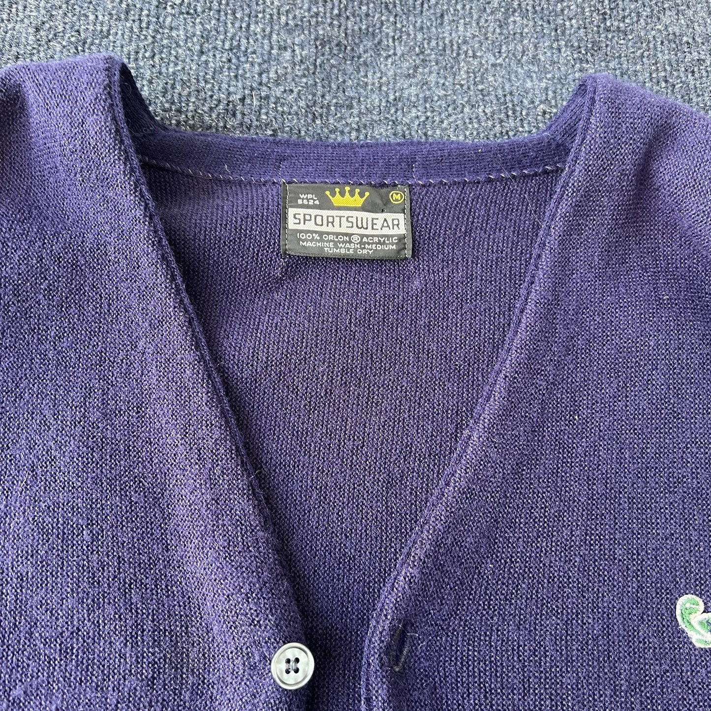 Vintage 70s Knit Cardigan Sweater
