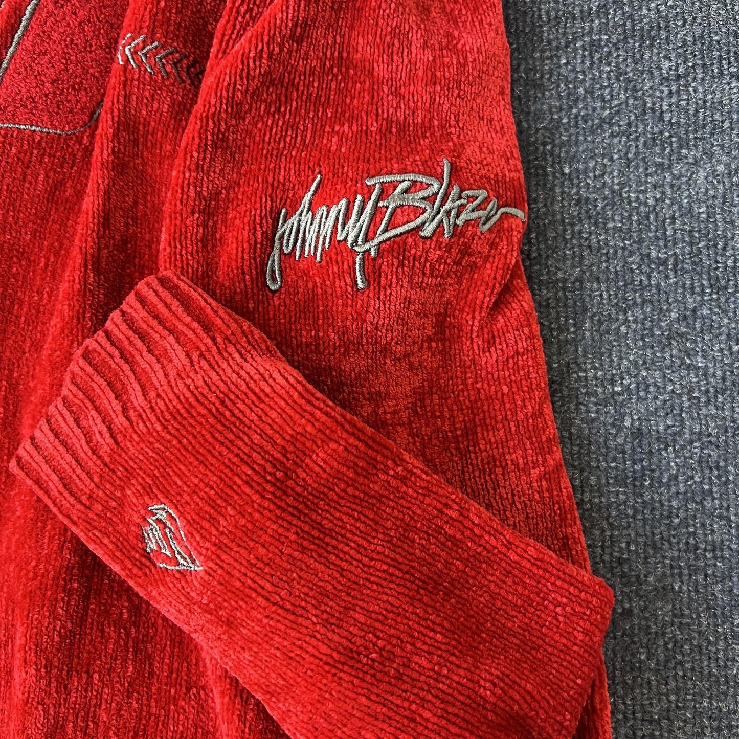 Vintage 90s Johnny Blaze Chenille Sweater