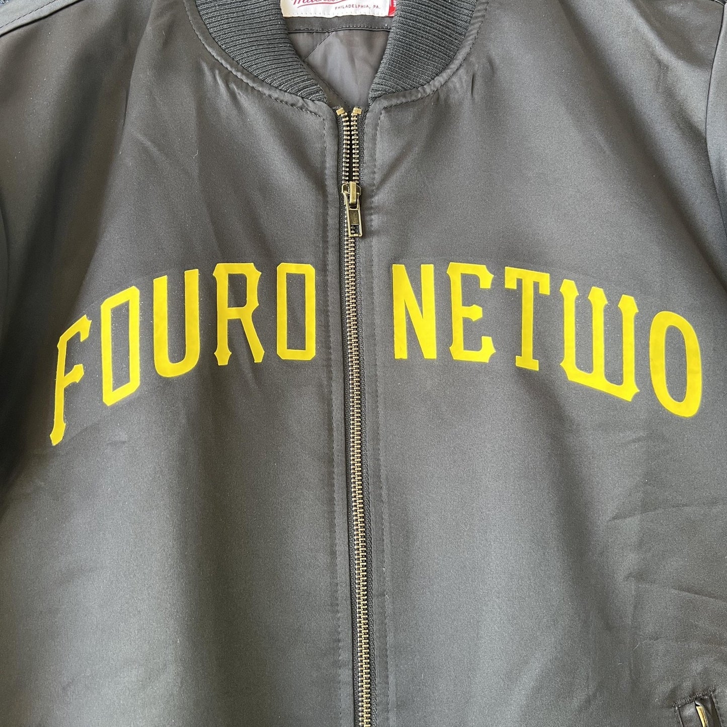 Four One Two Pittsburgh Mitchell & Ness Bomber Jacket