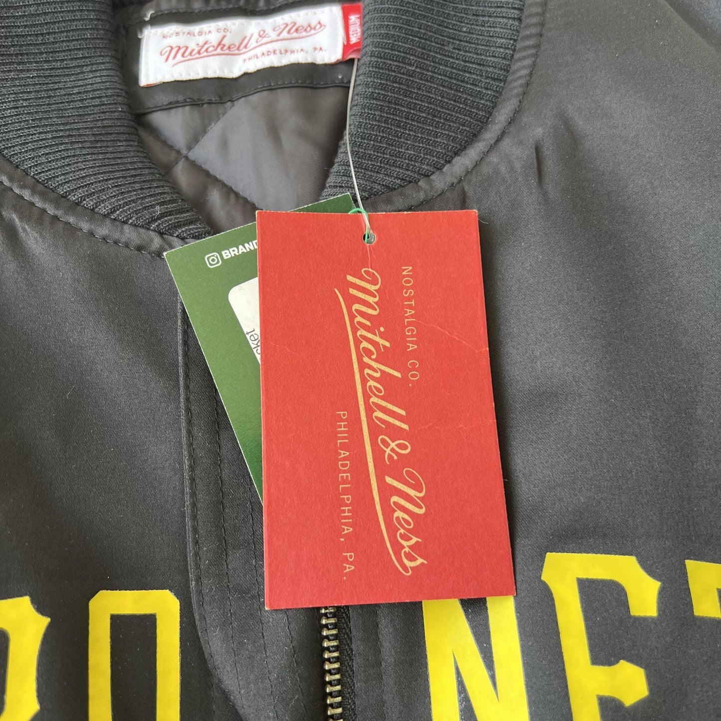 Four One Two Pittsburgh Mitchell & Ness Bomber Jacket