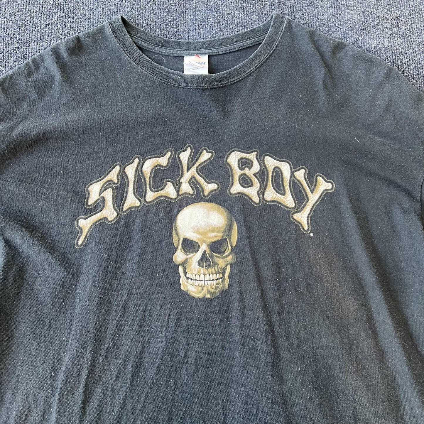 Y2K Sick Boy Motorcycle Skull Tee
