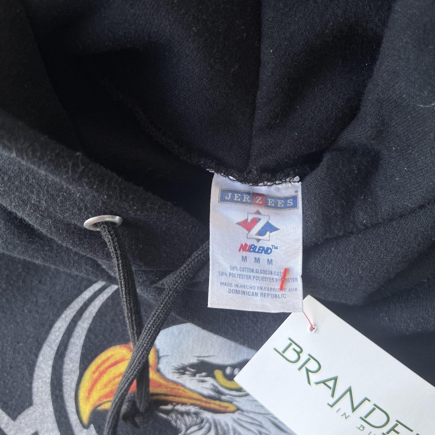 Vintage 90s Bald Eagle Tribal Hoodie