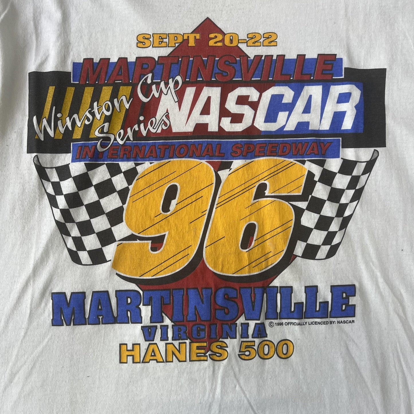 Vintage 90s Nascar Martinsville Winston Cup Tee