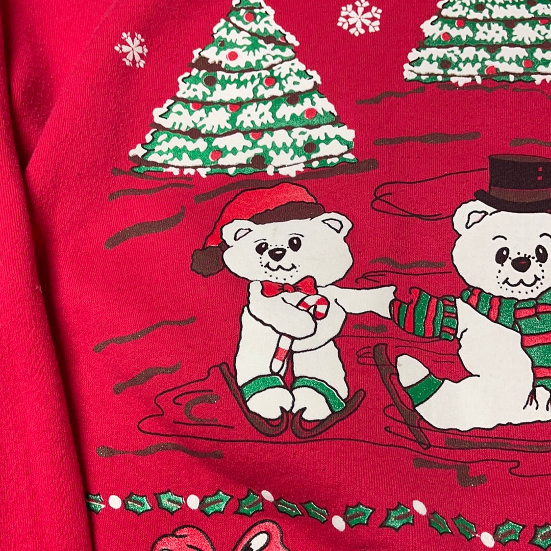 Vintage Ice Skating Christmas Crewneck