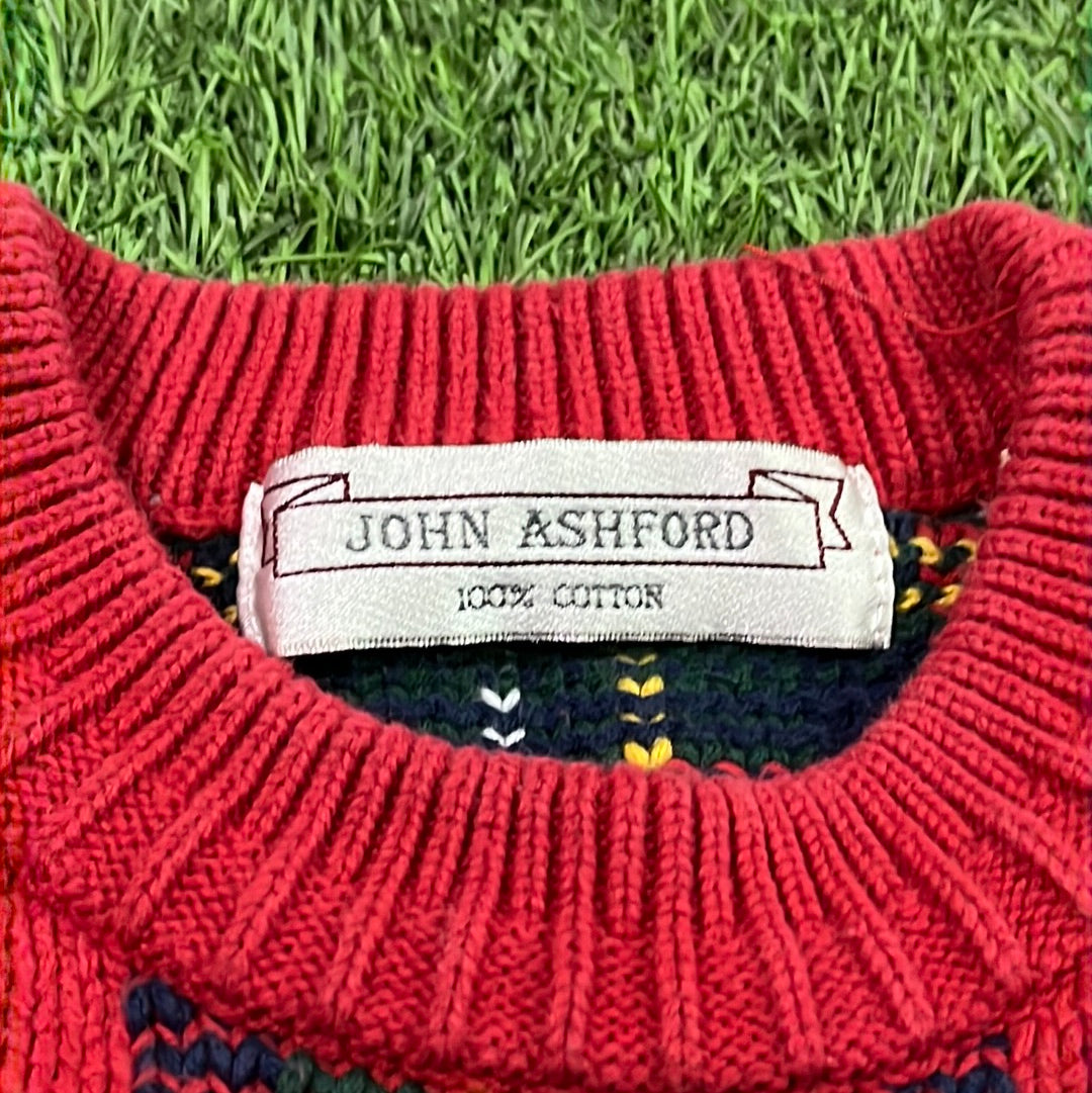 Vintage John Ashford Plaid Sweater