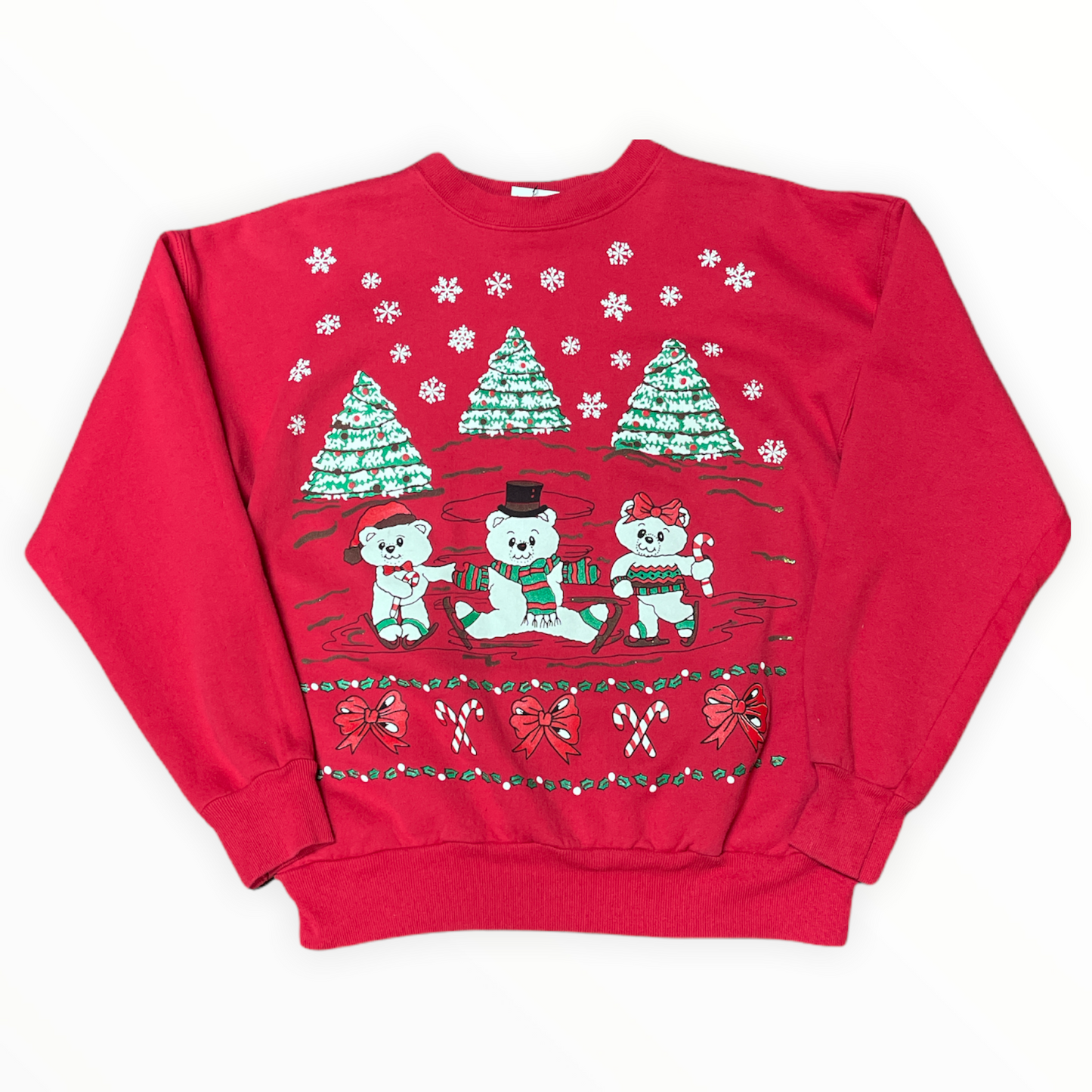 Vintage Ice Skating Christmas Crewneck