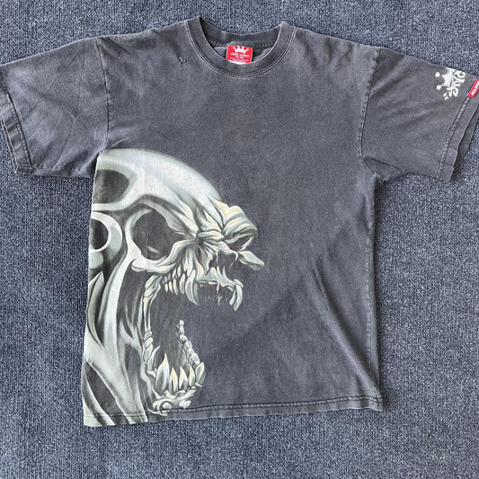 Vintage 90s JNCO Tribal Skull Tee