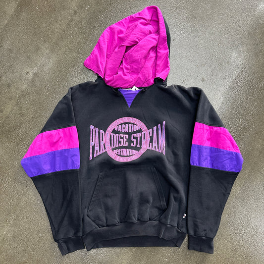 Vintage Paradise Stream Colorblock Hoodie