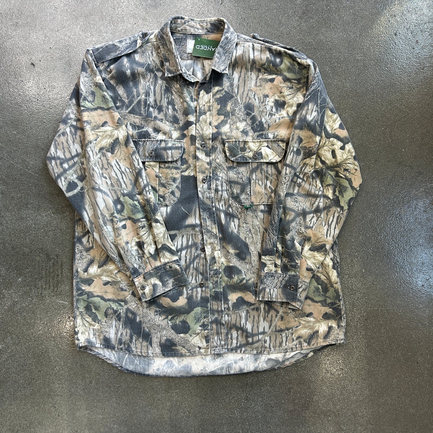 Vintage Mossy Oak Camo Flannel