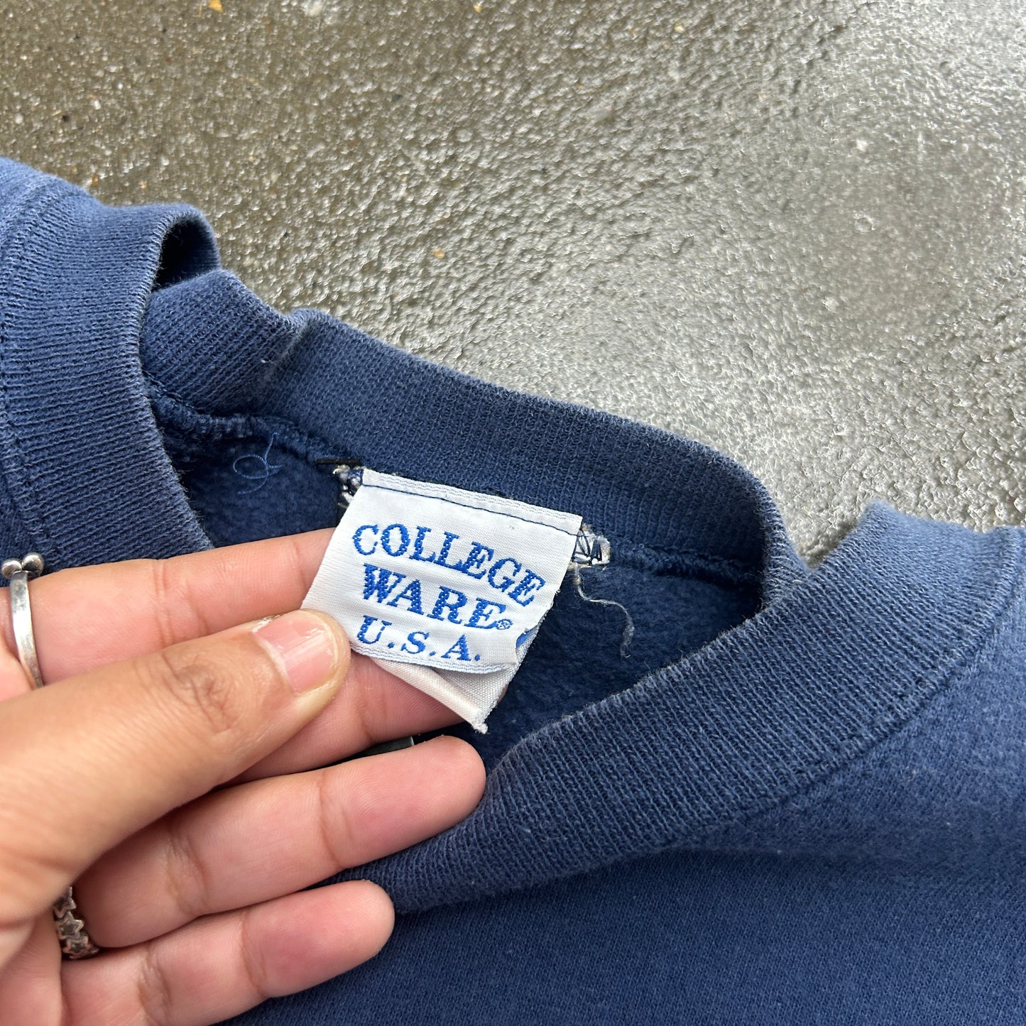 Vintage College Ware American Flag Crewneck