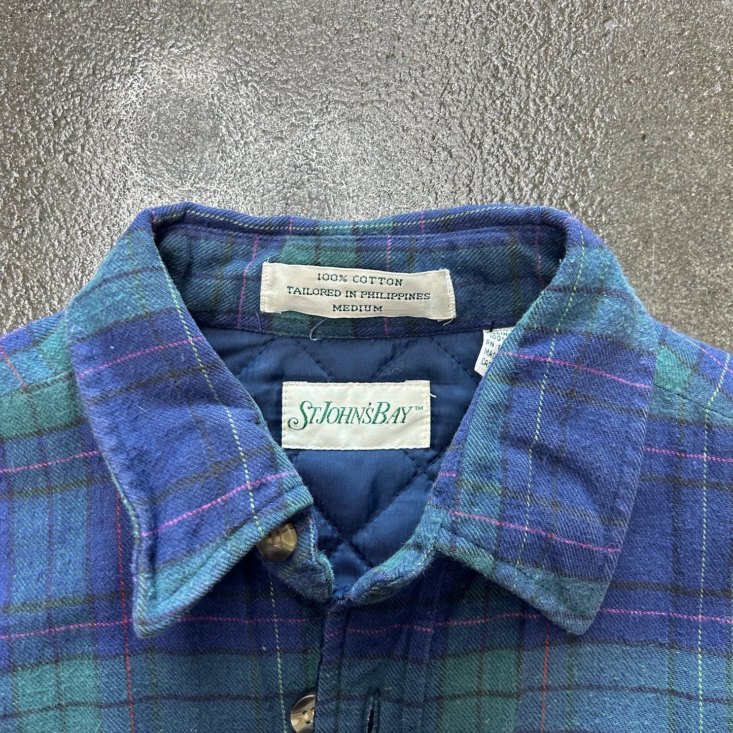 Vintage St John’s Bay Quilted Flannel