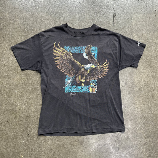 Vintage 90s Native Tribal Eagle Graphic Tee