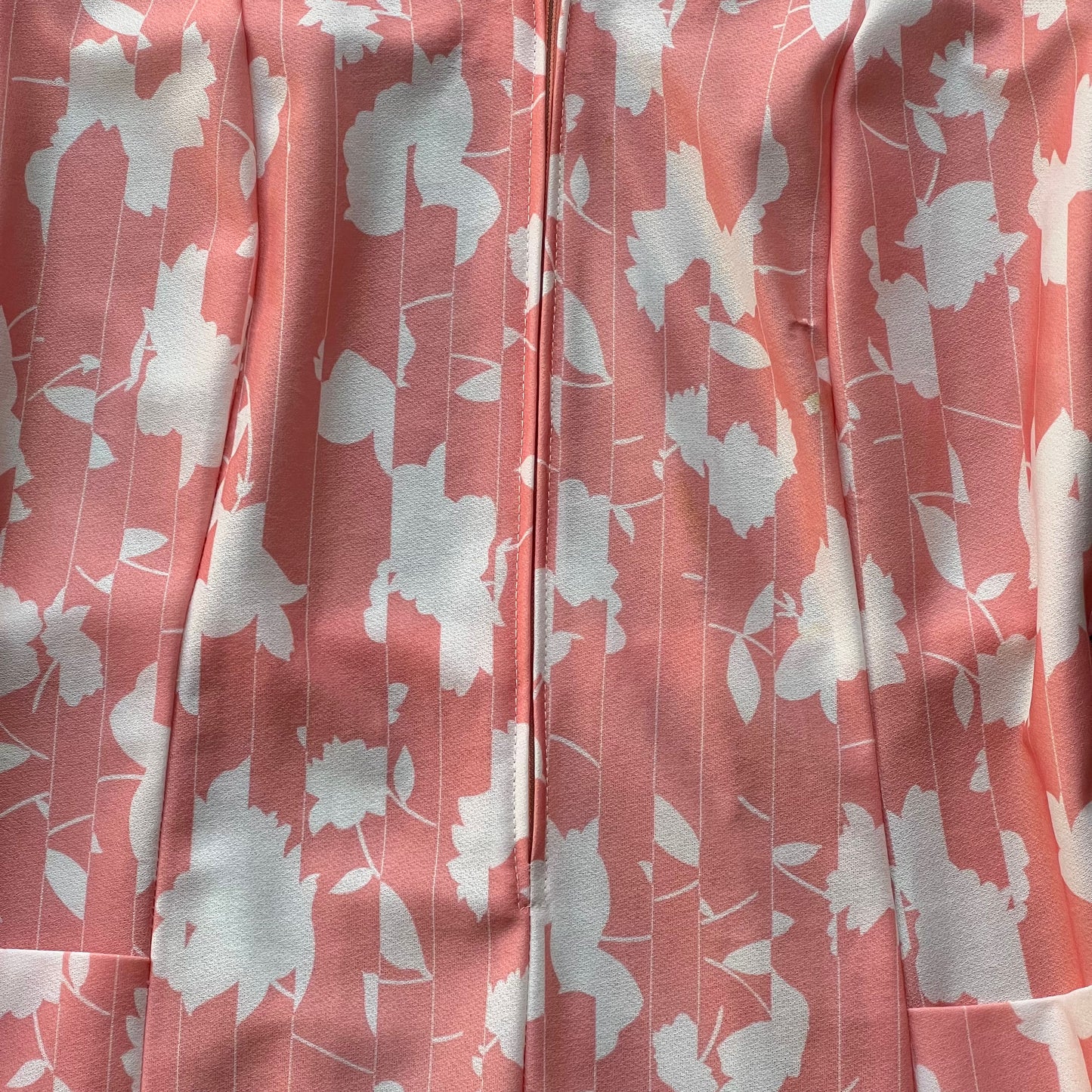 Vintage Pink Print Dress