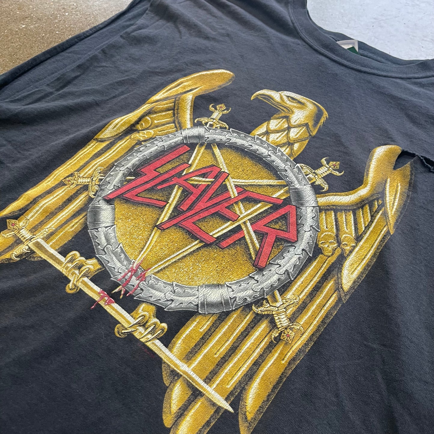 Vintage Slayer Cutoff Tour Tee