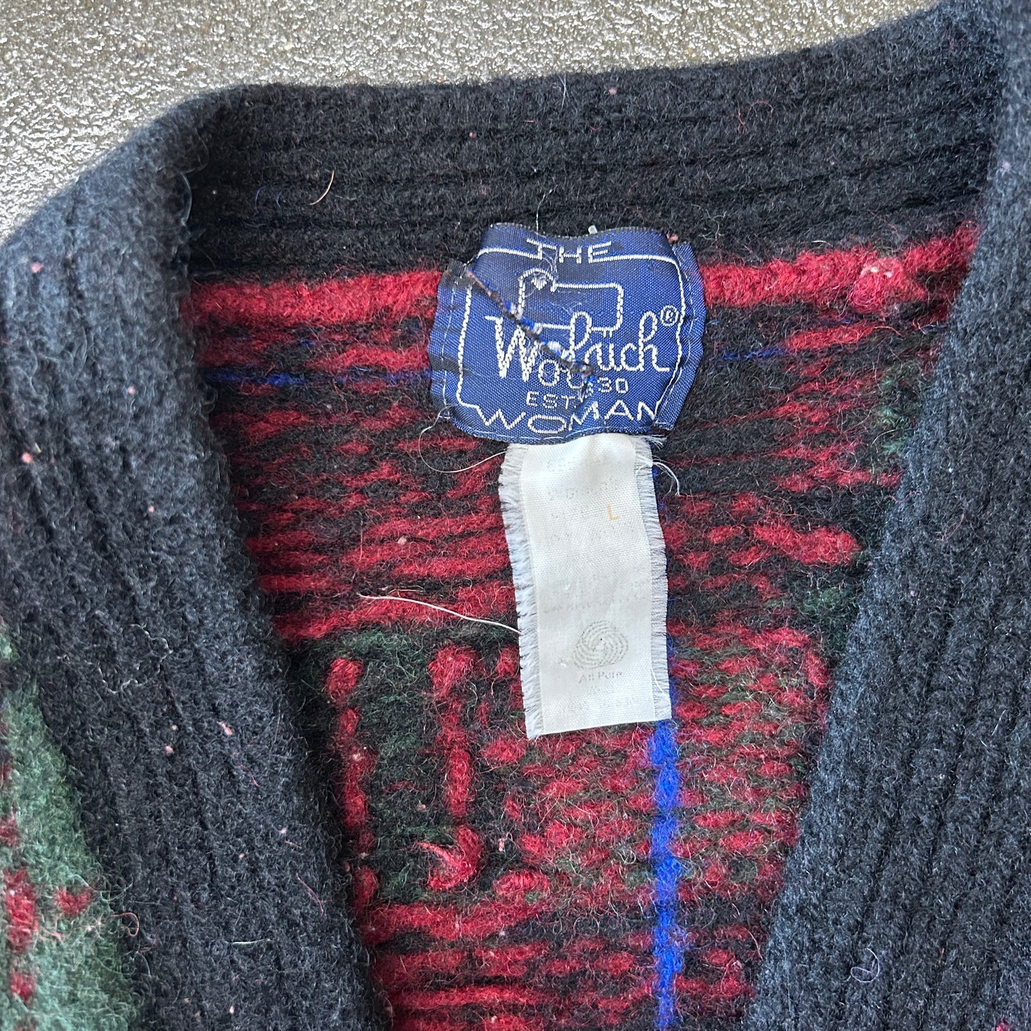 Vintage Woolrich Plaid Cardigan