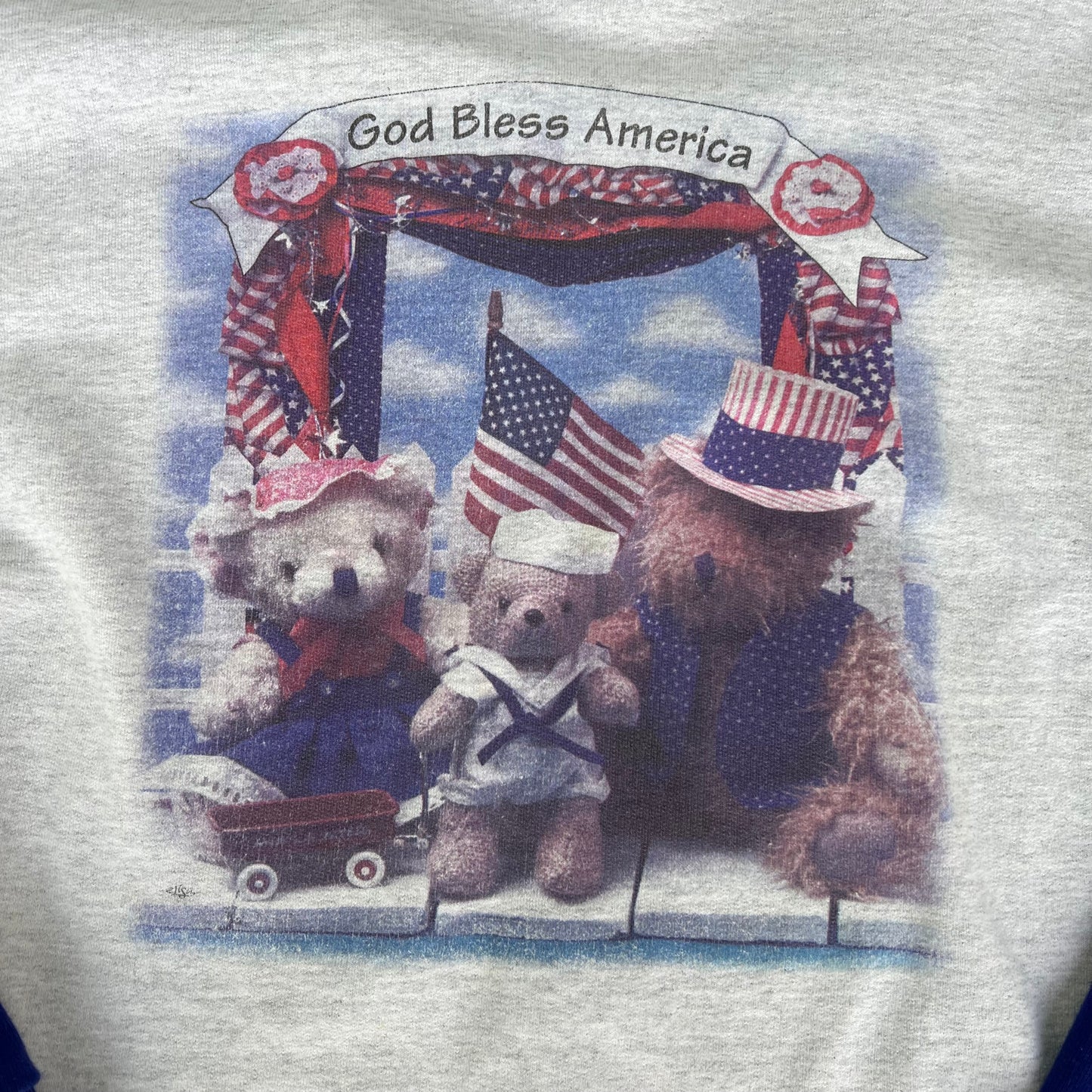 Vintage God Bless America Crewneck