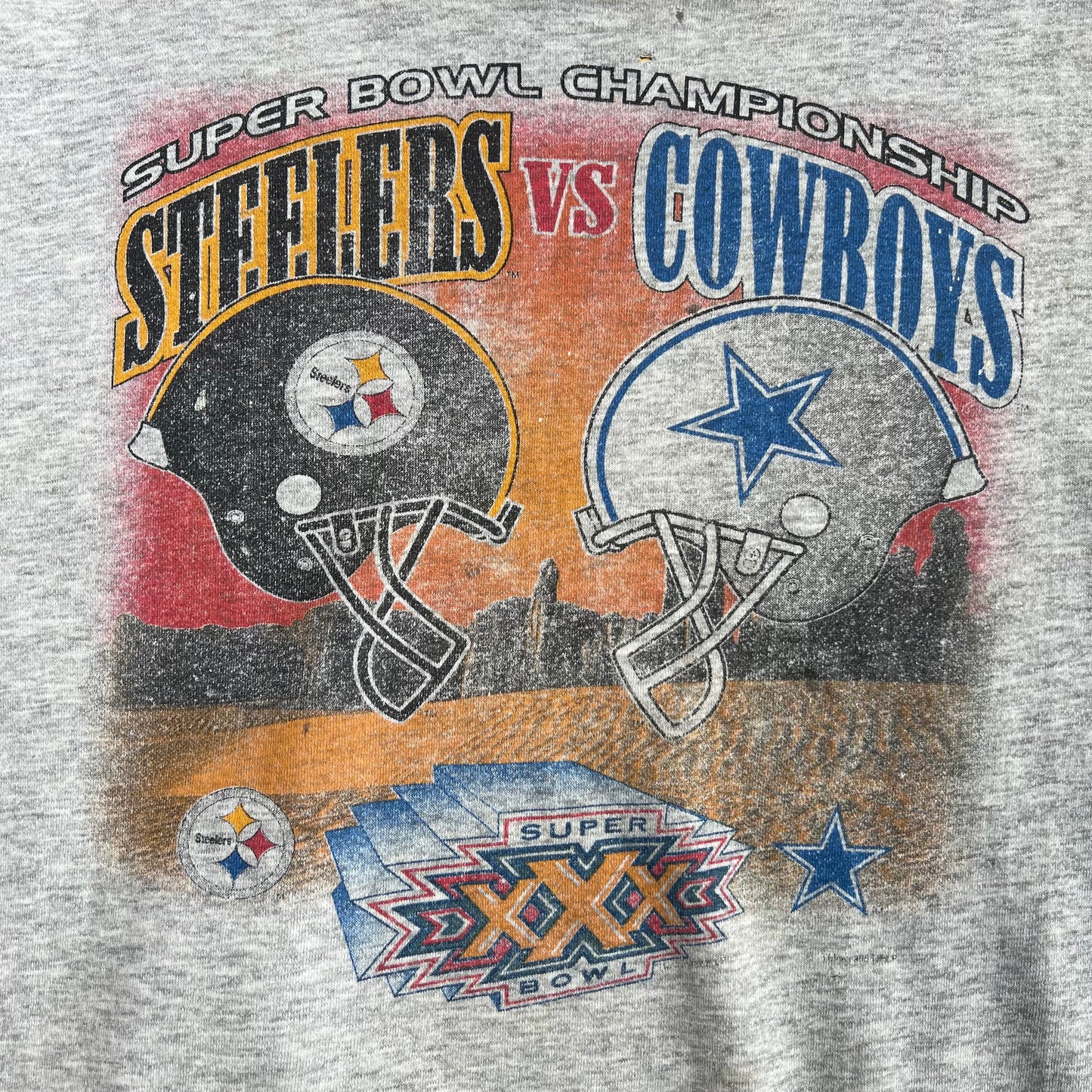 Vintage Steelers Vs Cowboys SuperBowl Championship Crew