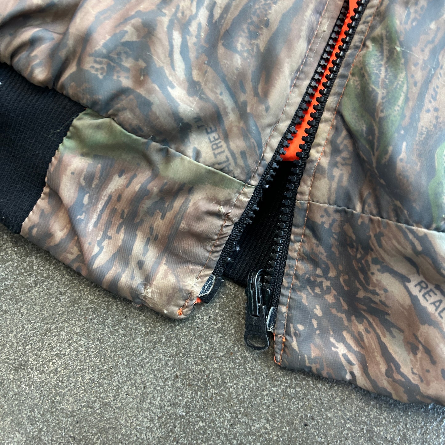 Vintage Camo Bomber Jacket