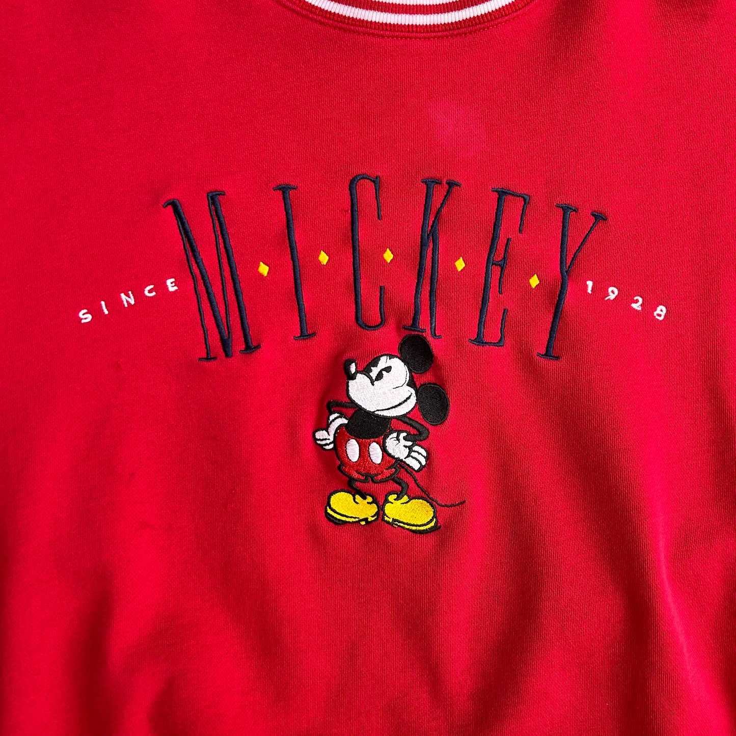 Vintage Embroidered Mickey Mouse Crewneck