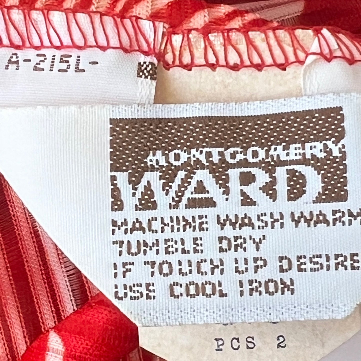 Vintage Montgomery Ward Print Dress