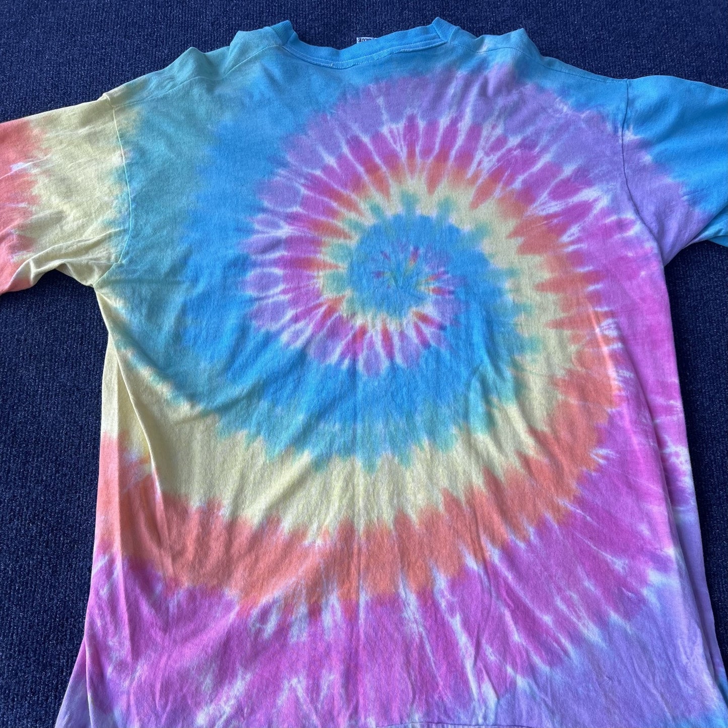 Vintage 90s Grateful Dead Tie Dye Liquid Blue Dancing Bears Long Sleeve