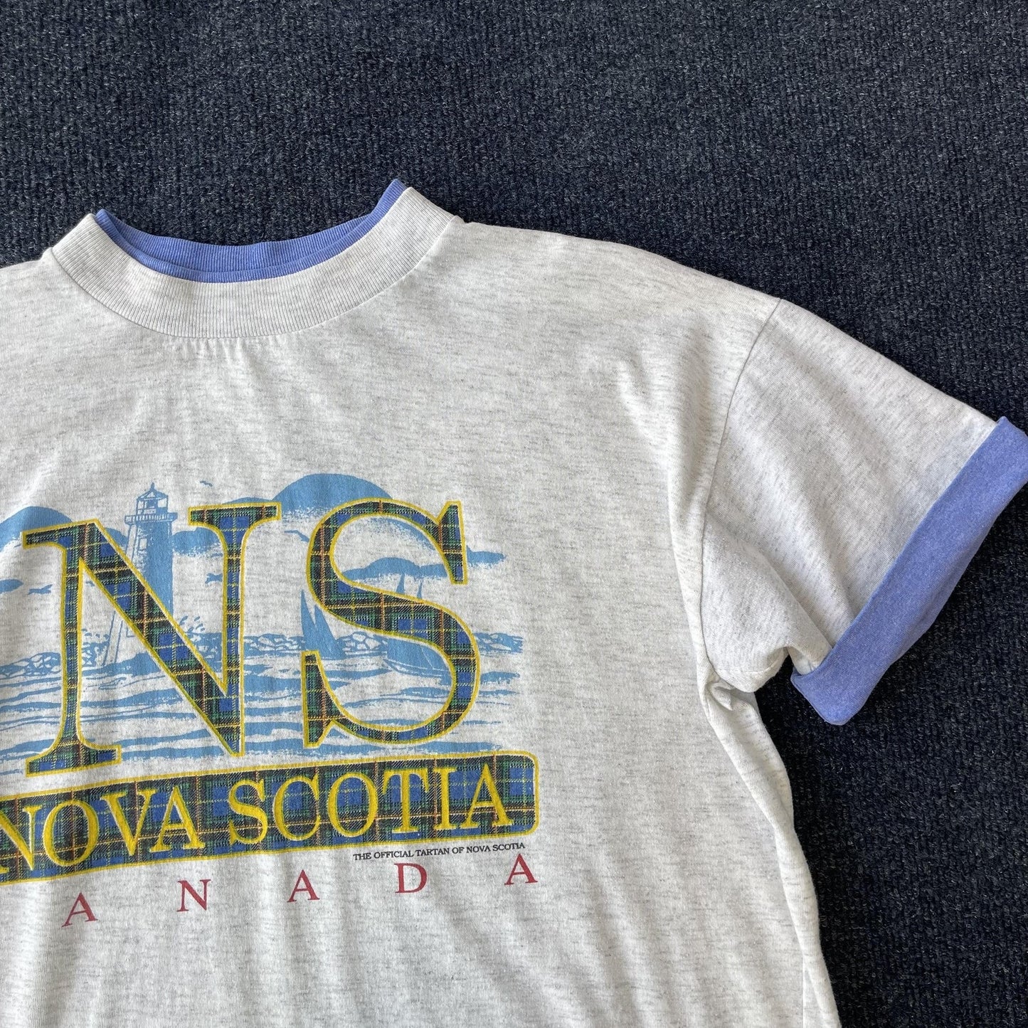 Vintage 90s Nova Scotia Ringer Tee