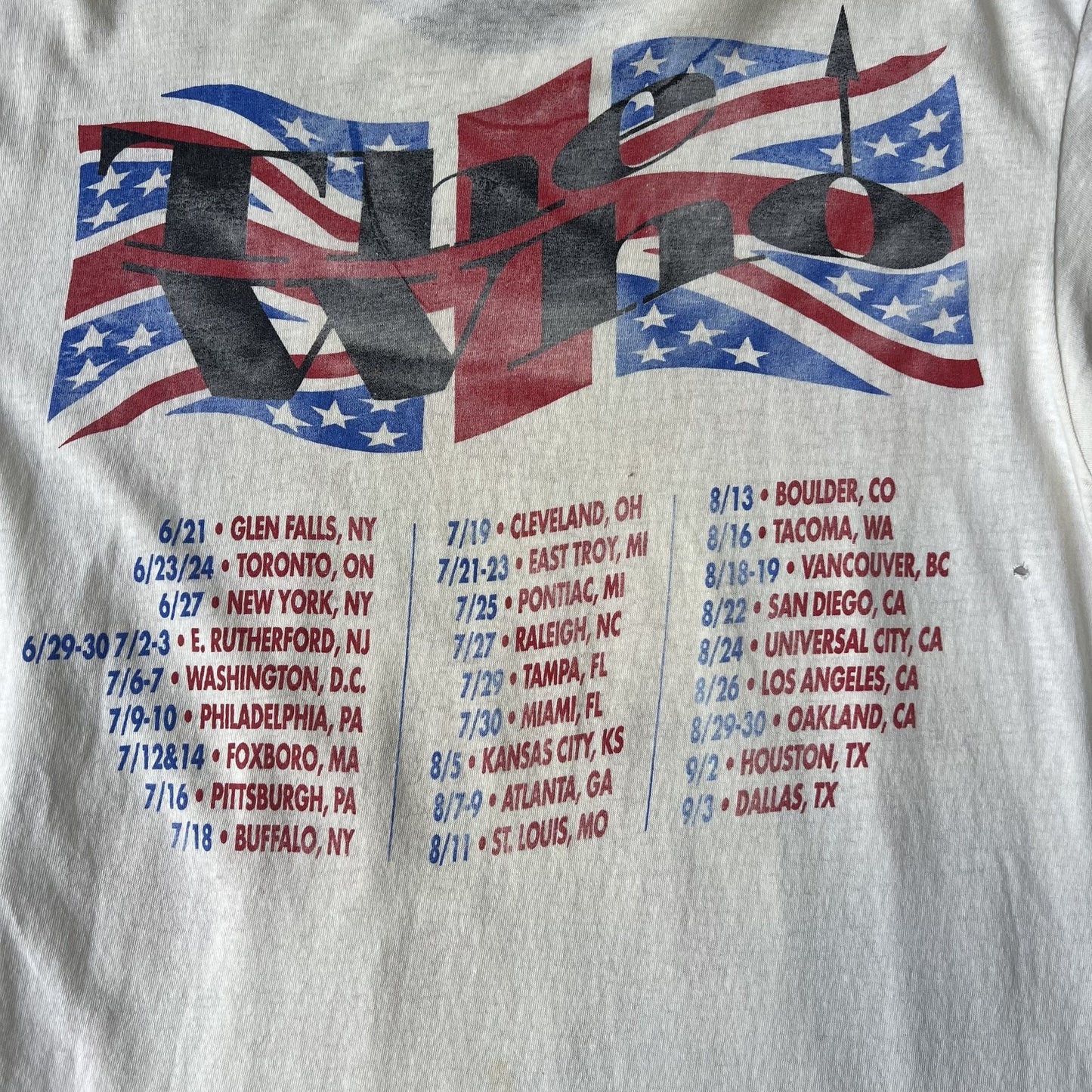 Vintage 1989 The Who Kids Are Alright Tour Tee