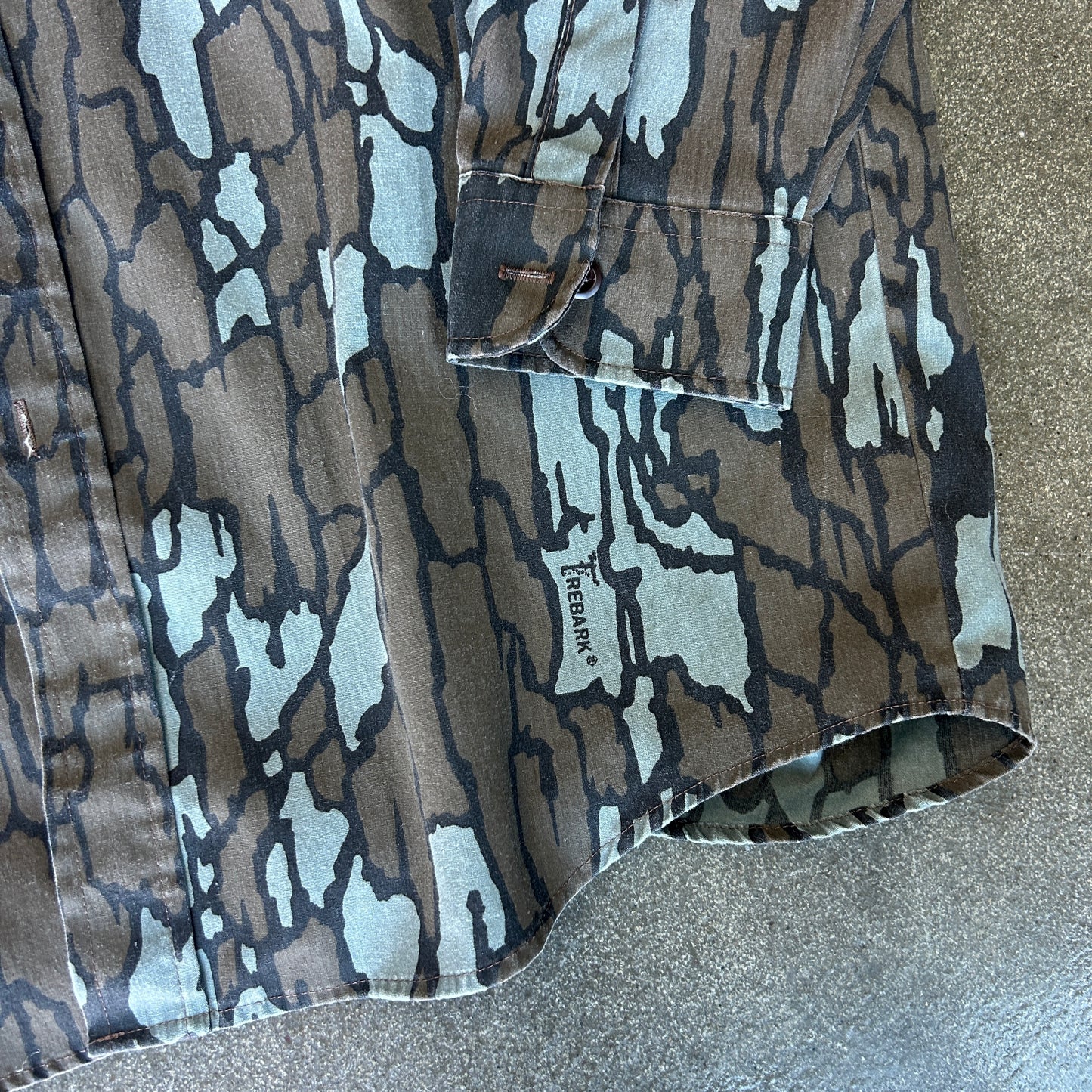 Vintage Redhead Camo Button Down